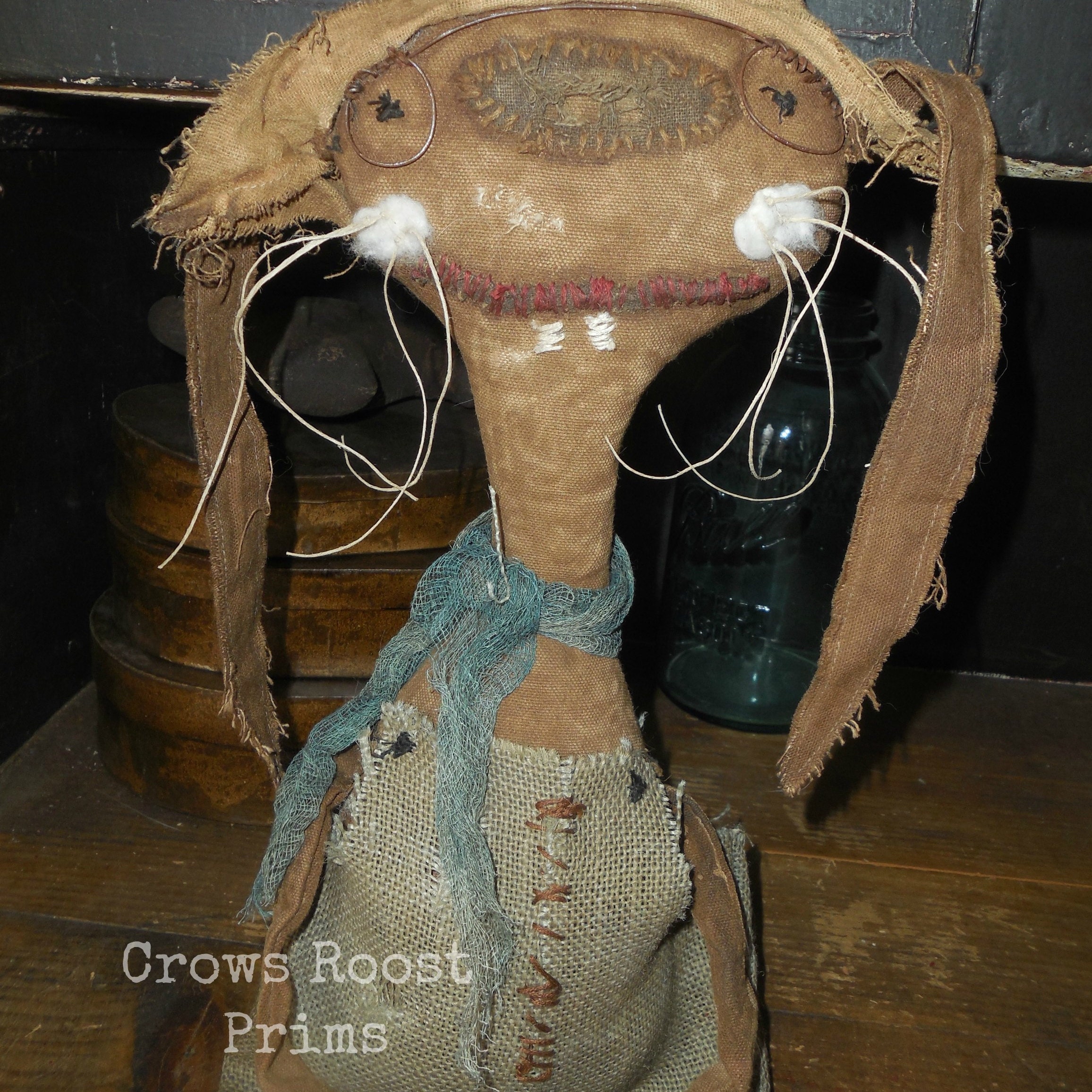 Handmade Primitive & Folk art Dolls by CrowsRoostDolls on Etsy