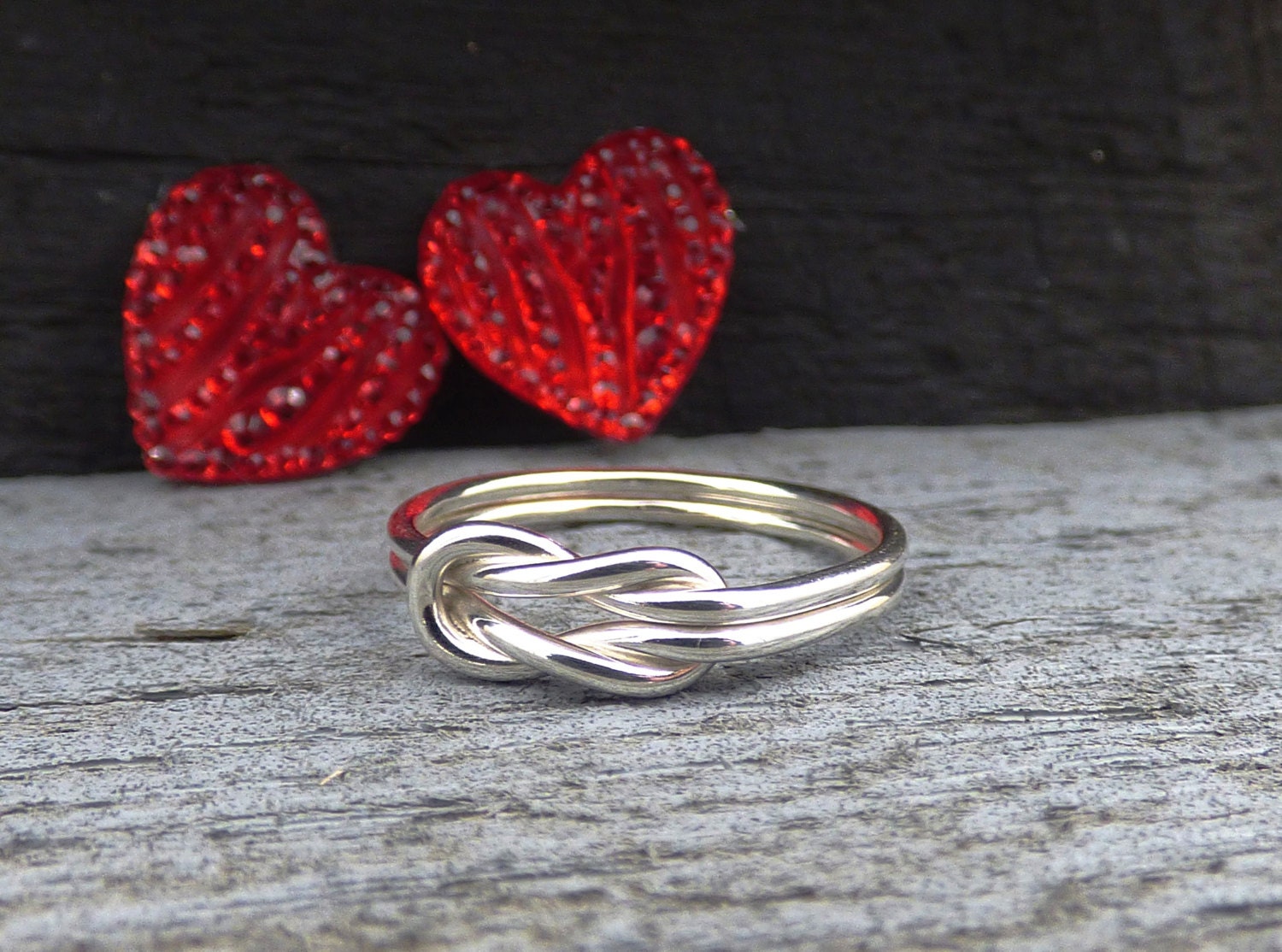 Sterling Silver Love Knot Ring Silver Knot Ring Infinity