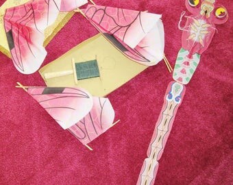 Older Dragon fly Kite in Original Box red vintage great wall art