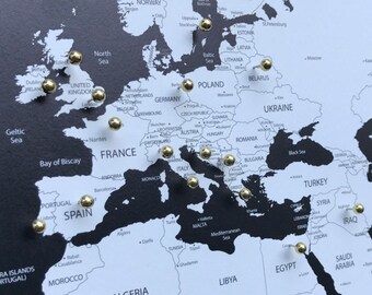 Cork world map | Etsy