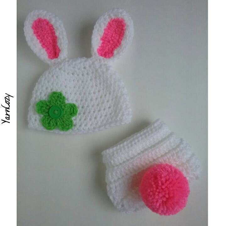 Baby Bunny Hat Baby Bunny Costume Woodland Baby by YarnCozy