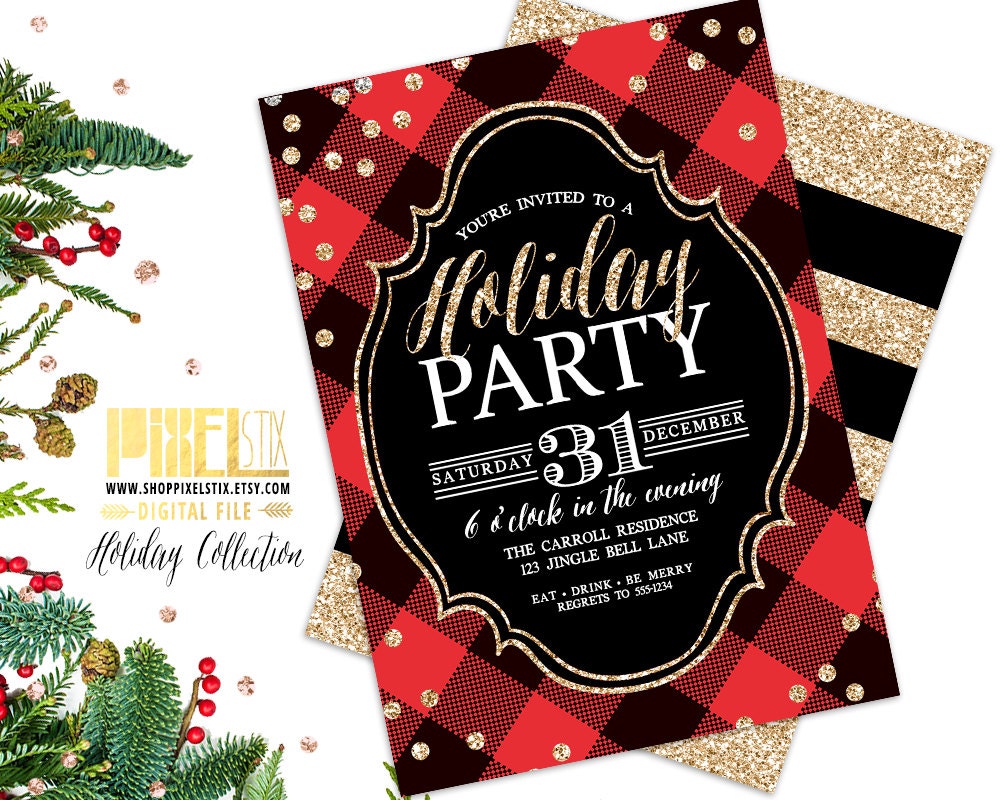 Etsy Christmas Party Invitations 10