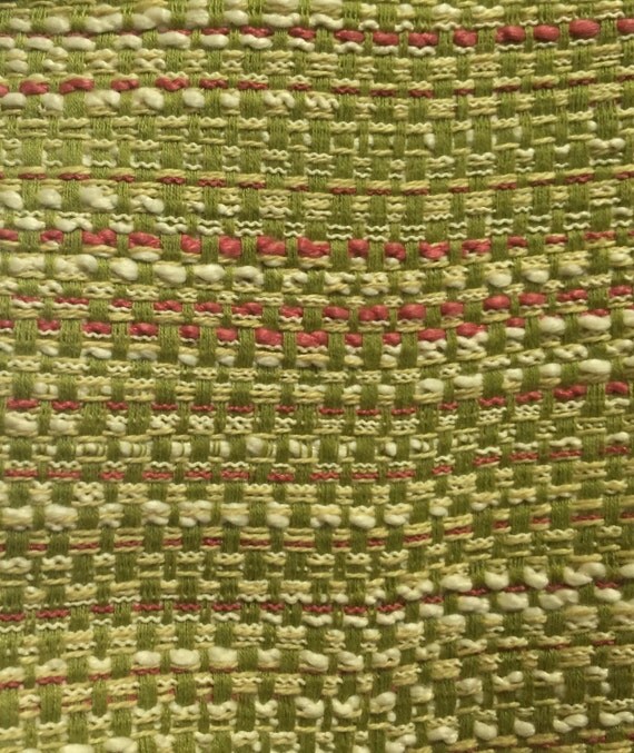 Pink and Green Fabric Woven Fabric Upholstery Fabric by