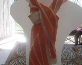 Vintage Authentic Pierre Cardin Paris Scarf For lady Pure silk Authentique ECHARPE Luxe Dame pure Soie P. CARDIN PARIS Fashion