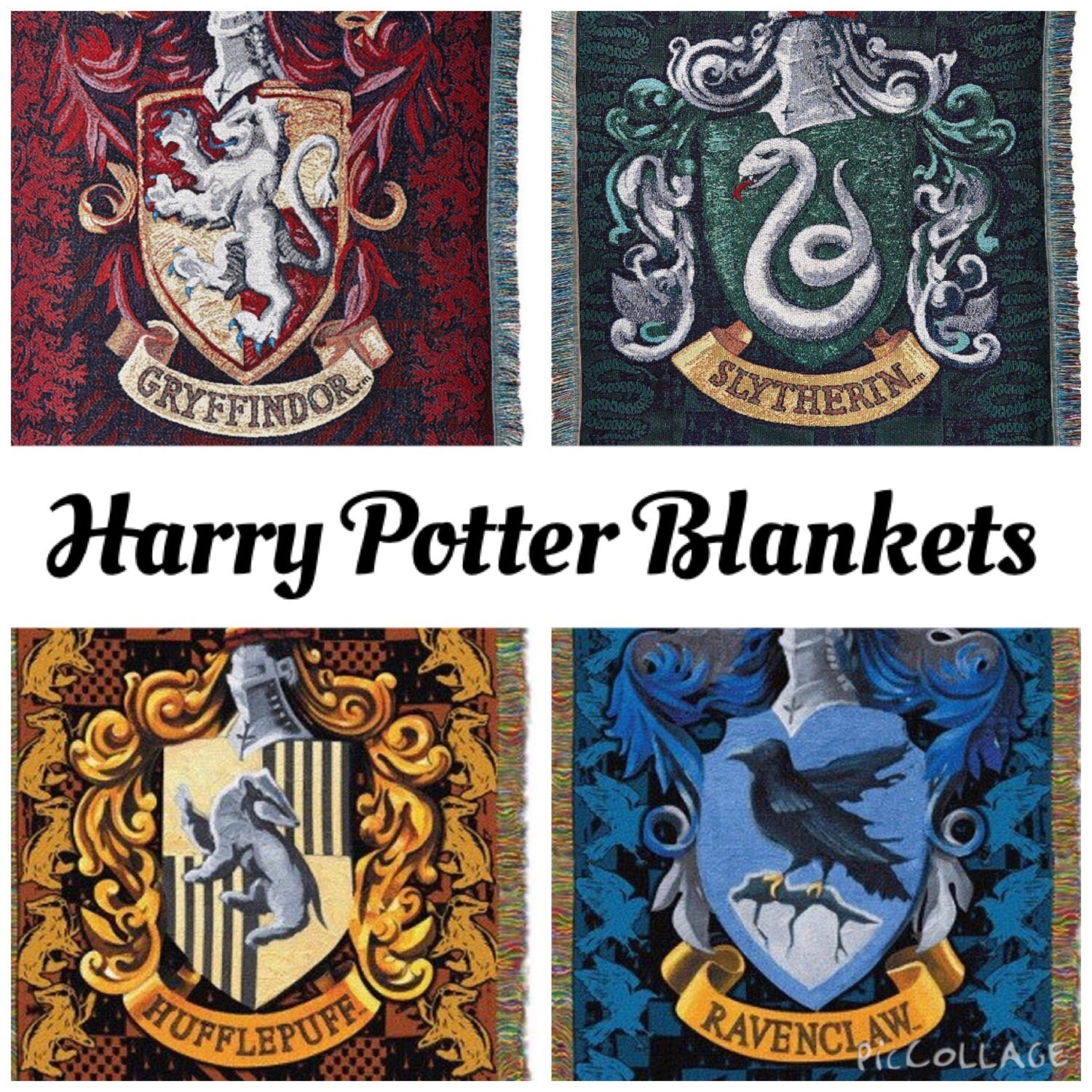 Harry Potter House Crest Blankets / Tapestry / by DoggyStudios