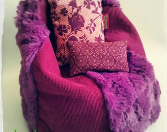 Reserved!! krokuss beanbag and cushion for Blythe or similar dolls