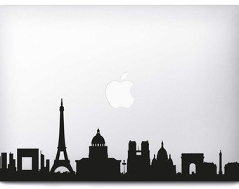 Sticker MacBook Pro/Air Paris Skyline