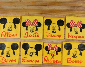 Disney Family shirt - Mickey and minnie custom shirts - FAMILY PACKAGE Grandma Disney shirt - Grandpa Disney shirt