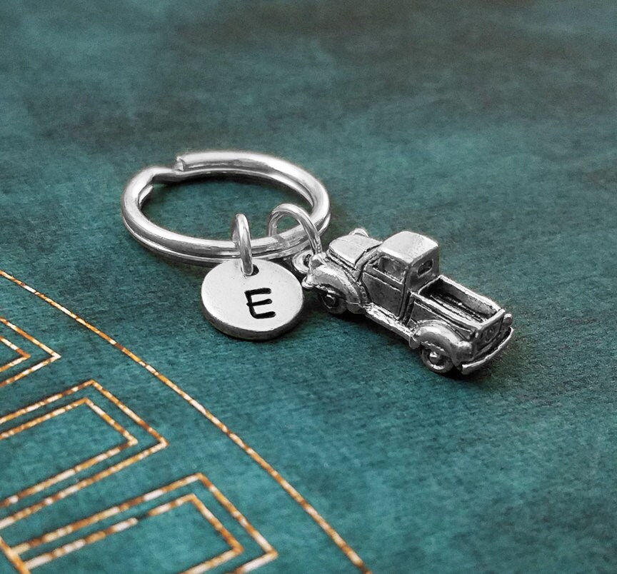 Truck Keychain VERY SMALL Truck Keyring Trucker Keychain