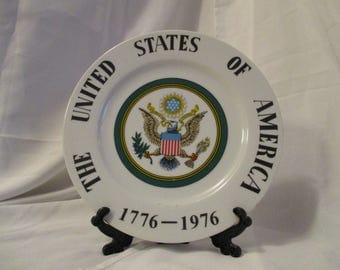 Vintage United States of America Centennial Decorative collectible plate