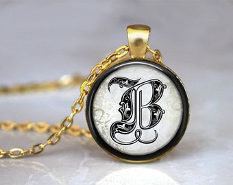 Custom Hand Stamped Couple Initial Necklace Personalized