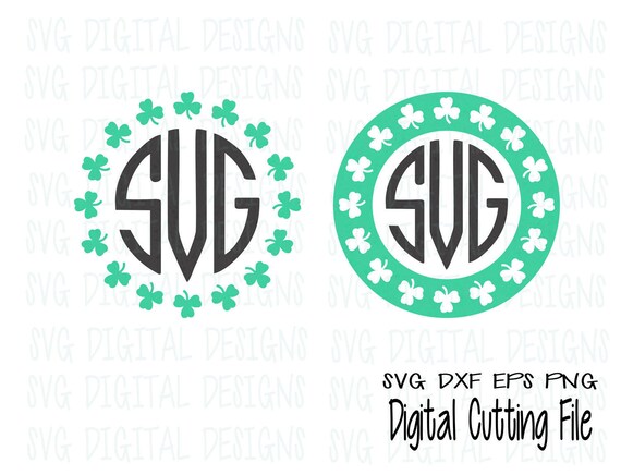 Download St Patricks Day Shamrock Svg Monogram Files Lucky Clipart