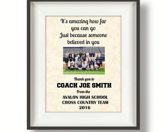 Coaches Gifts Sports Wall Art Gifts for by BucketListShop