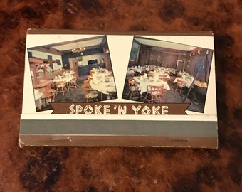 Spoke N Yoke Fine Steaks Chicago IL 40 Strike Matchbook With All 40 Matches Still Inside Chicago Steakhouse