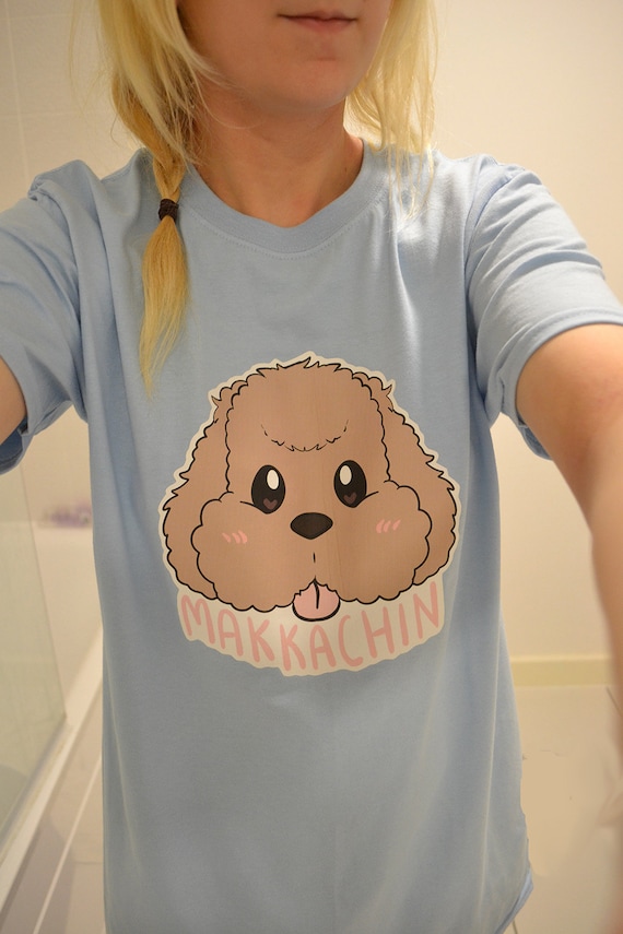 Makkachin Yuri on Ice Tee T-shirt Anime Handmade Poodle