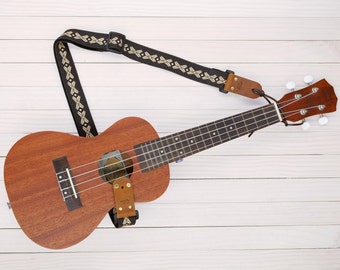 Dark Retro Style Ukulele Strap 3in1