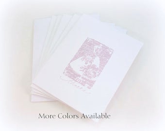 Wedding Thank You Notes, Wedding Thank You Cards, Wedding Dress, Thank You Card Set, Wedding Thanks Cards, Bridal Shower, Wedding Day Thanks