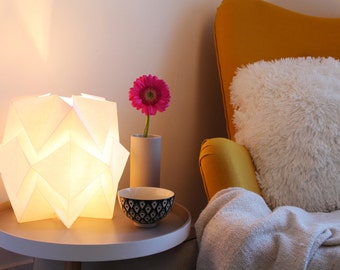 Original table lamp sizes S and M | handmade contemporary origami lighting | Scandinavian design perfect for your home | pure shapes