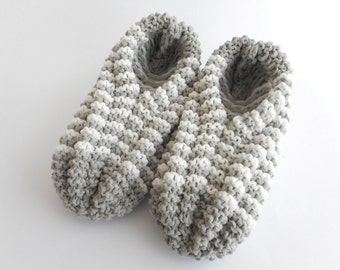 Slippers Phentex stripped, man and woman, grey and white, ready to ship, ready to ship