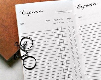 EXPENSE TRACKER Traveler's Notebook Insert - Midori Insert - Travellers Notebook Insert - Finance Planner Insert - Expense Planner - C006