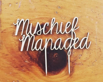 Mischief Managed Harry Potter Cake Topper