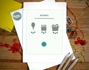 Funny POKEMON GO Birthday Card! Greetings Card. Handmade birthday gift, Tv Show App, Mystic Valor Instinct