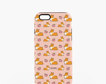 Corgi Sploot Phone Case | iPhone 4, 5, 5C, 6/6+, 7/7+ | Samsung S4, S5, S6 | Glossy "Tough" Phone Case