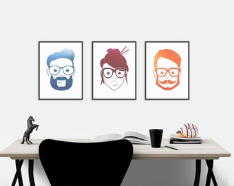 Geek Wall Art geek poster | etsy Geek Wall Art geek poster | etsy