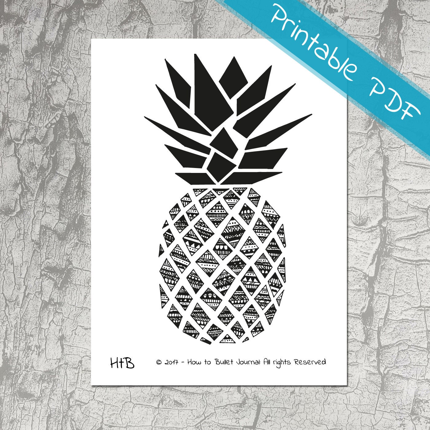 Pineapple Planner Stickers, Pineapple Stickers, Pineapple Printable ...