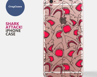 Sharks iPhone 7 Case, Sharks iPhone 7 Plus Case, Sharks iPhone 6 Case, Sharks iPhone 6+ Case (Shipped From UK)