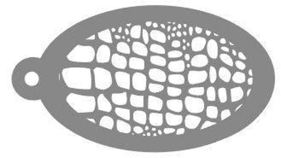 Reptile skin stencil