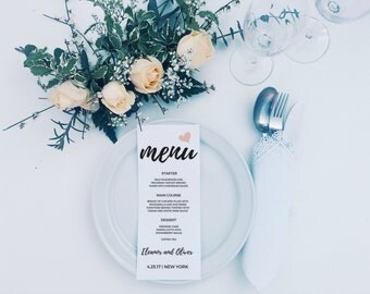 Rustic Wedding Menu, Wedding Menu template, Printable Menu, Wedding Menu Printable Template, Menu Cards, Wedding Menu Printable Template,