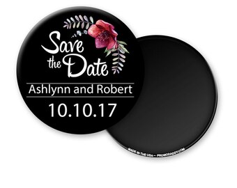 FREE US SHIPPING Custom Save The Date Magnets 2.25" Premium Fridge Magnet