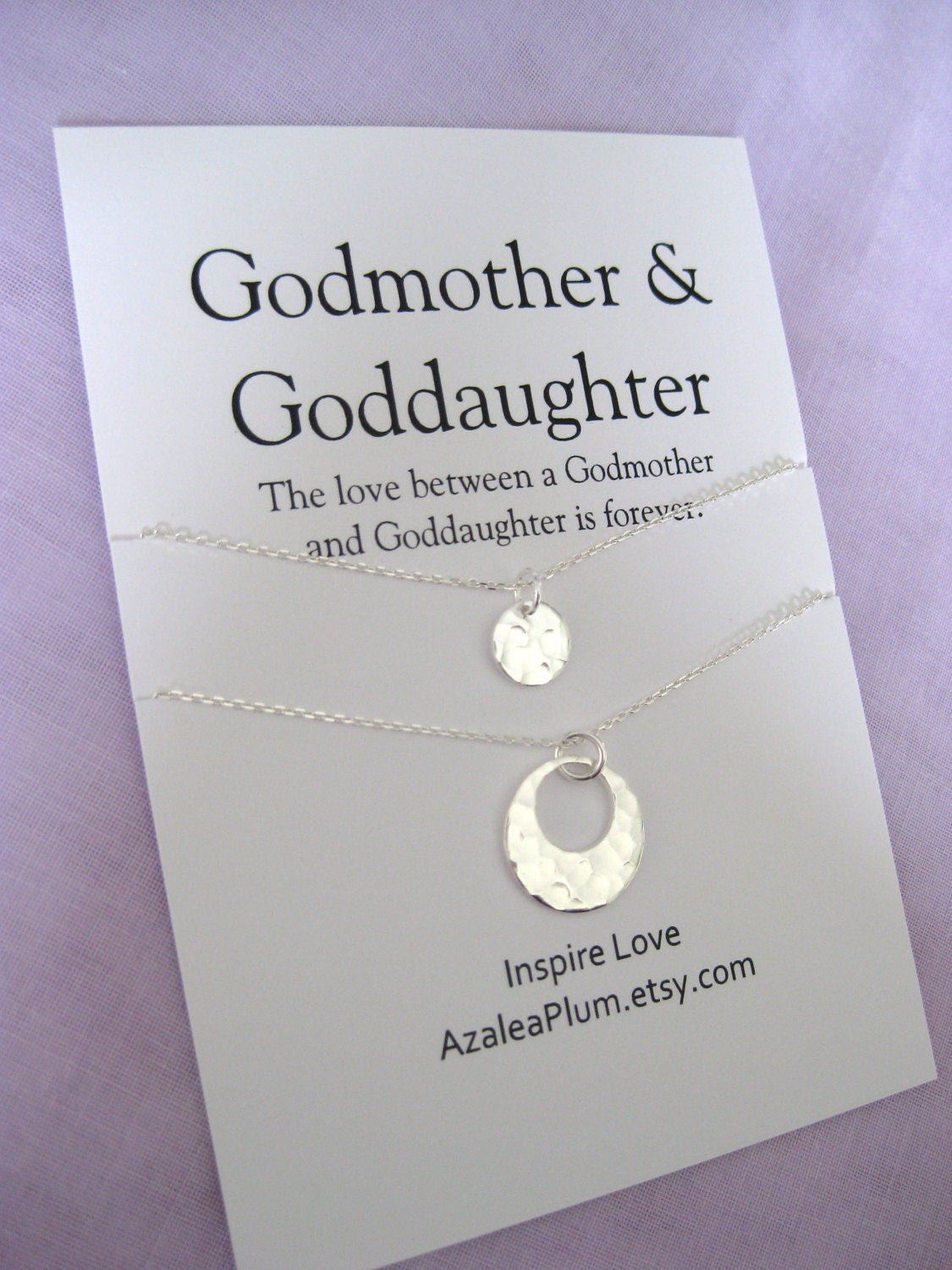 Godmother Baptism Gift. GODMOTHER Necklace. GODMOTHER sterling