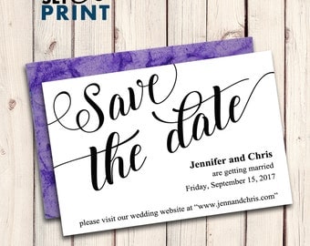 Save The Date Printable Editable Text PDF Digital File, Save the Date Template, Rustic Save the Date Wedding Printable Stationery JSP42