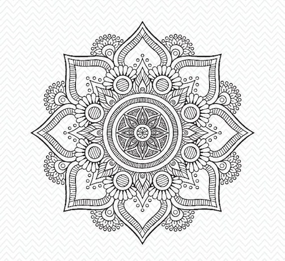 Download Hand made mandala flower, cricut design, silhouette studio ...