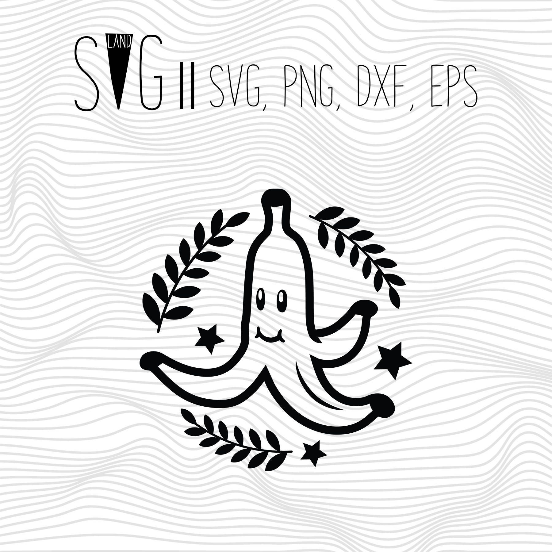 Banana Svg File Svg Files For Silhouette For Cricut Vector