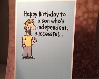 Son birthday card | Etsy