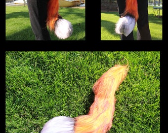 Orange Fox Ears and Tail Set