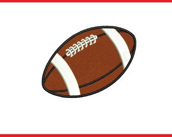 Football Embroidery Design - 2,3,4 inch size for instant download Football Embroidery