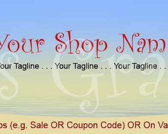 Shop Banner Set - 3 Tropic Summer Banner Designs