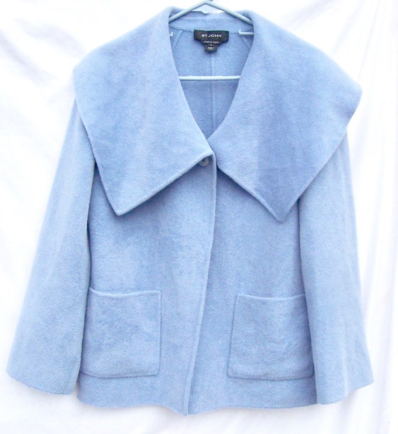 SALE Vintage St John's Cashmere Angora Swing Coat Oversize