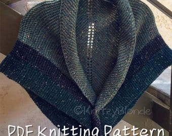 PDF Knitting Pattern Claire's Rent Shawl Outlander-Replica Triangle Shawl