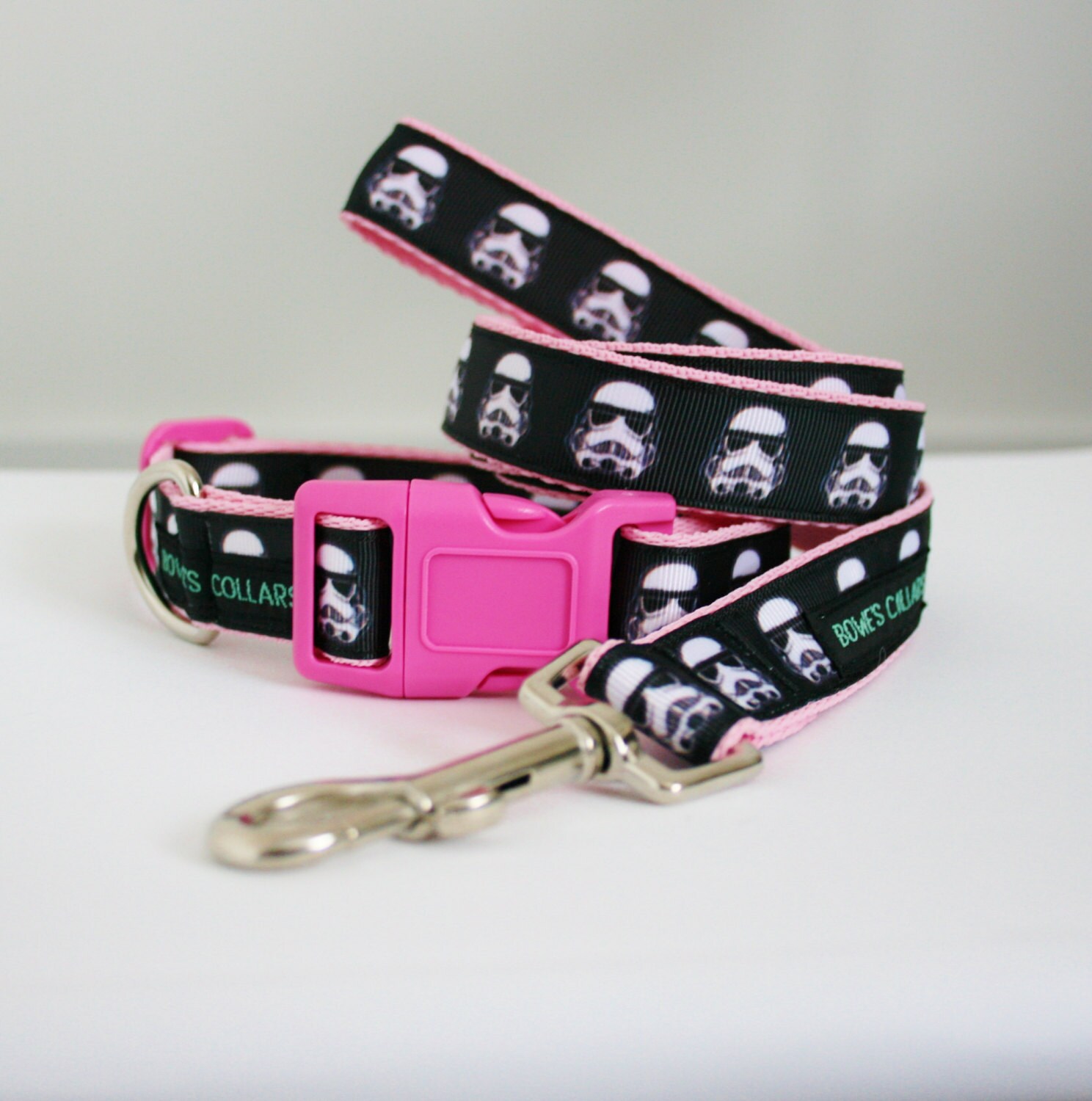 Pink Star Wars Stormtrooper Dog Collar or Matching Lead Leash