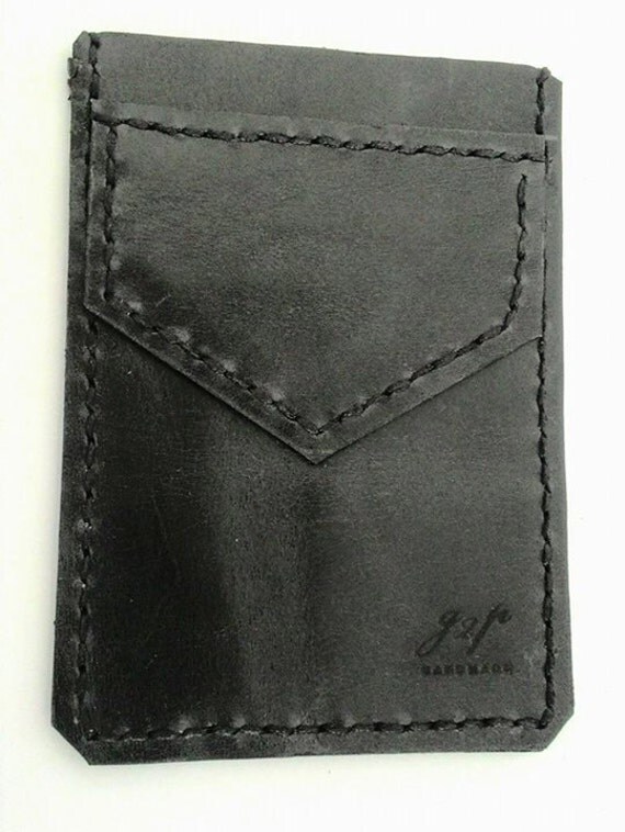 Black Leather Pocket Protector for mans shirt