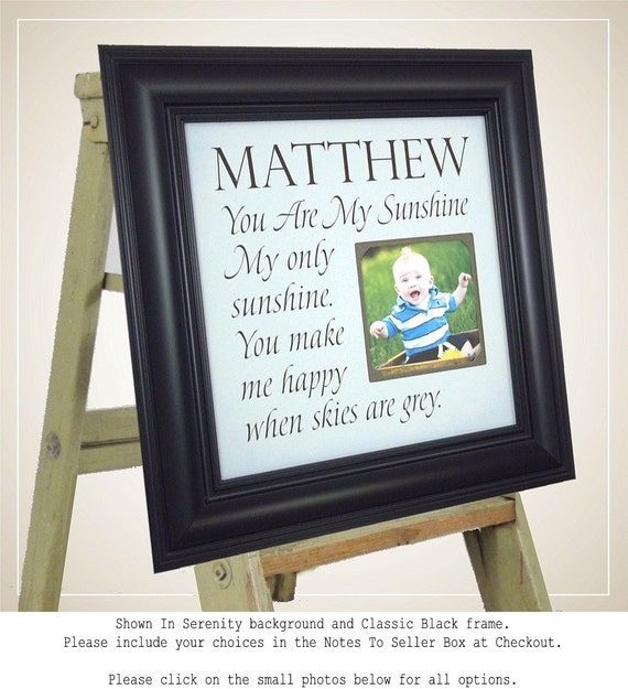 Personalized Baby Gift First Birthday Nursery Gift Boy Baby