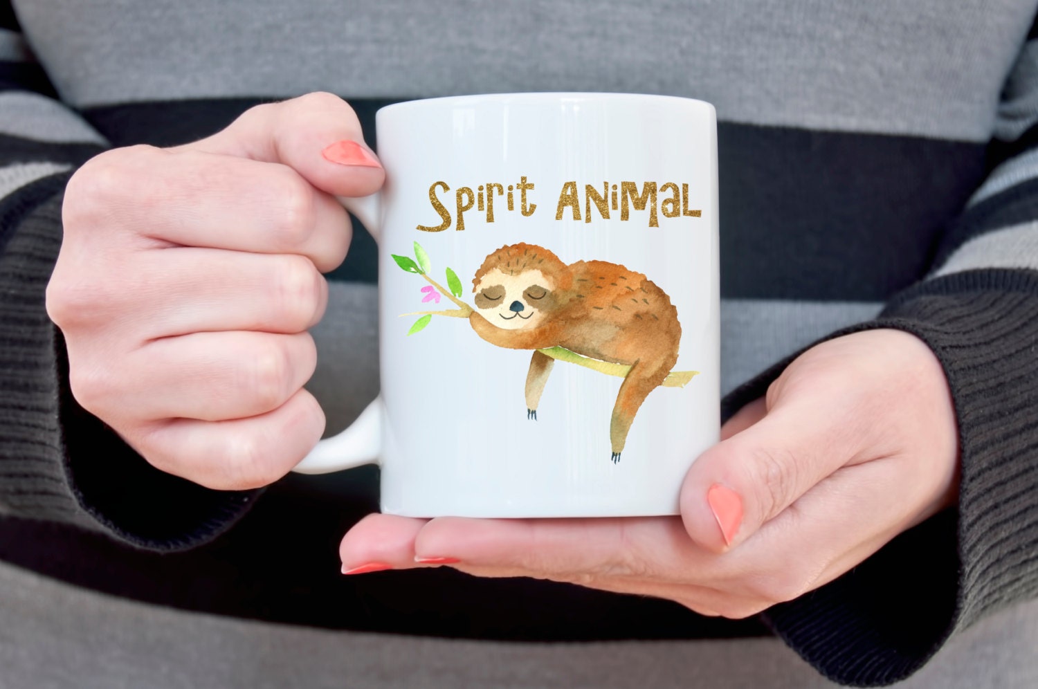 Sloth Mug Sloth Spirit Animal Gift for Girlfriend Coffee Mug Sloth Gift for Her Funny Coffee Mug Birthday Day Gift for Sister Wife Gift
