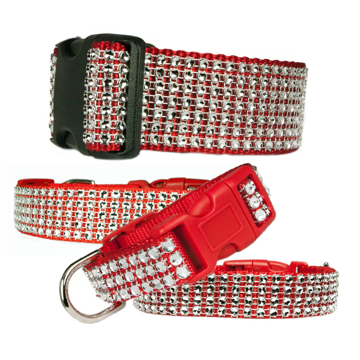 Rhinestone Dog Collar 5/8 3/4 1 or