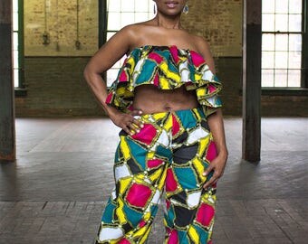 KUKUA Collection Spring 2017 - U K U A J I African Print Joggers: African Clothing for Women