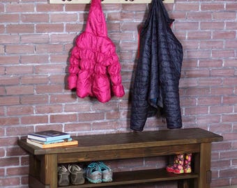 Storage Bench, Shoe Bench, Shoe Storage, Farmhouse Bench, Wooden Bench
